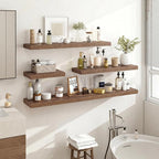 Acovy 55 Inch Floating Shelves, Wooden Shelves - Image 2