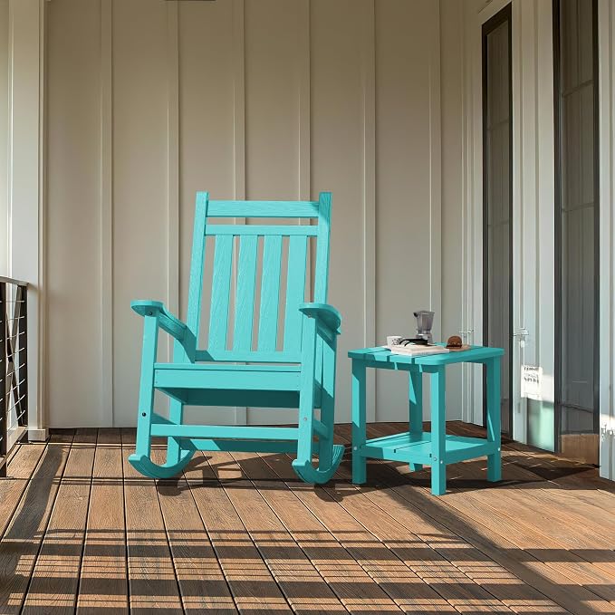 SERWALL Double Adirondack Side Table End Table- Tiffany - Image 8