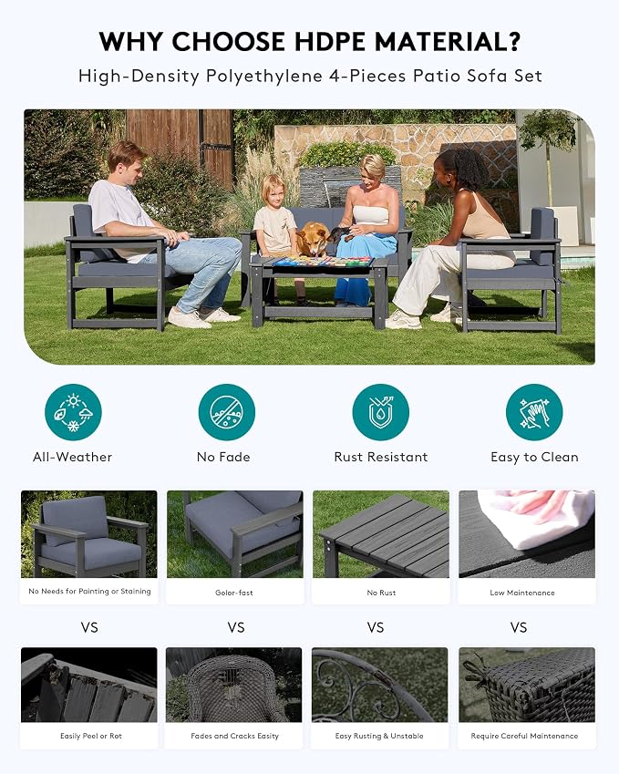 SERWALL 2 Pieces Single Cushioned Sofa Armchair - Image 4
