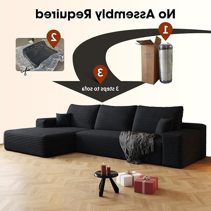 108" Sectional Couches for Living Room Cloud Couch Sofa - Image 6