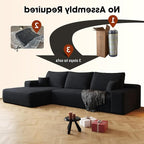 108" Sectional Couches for Living Room Cloud Couch Sofa - Image 6