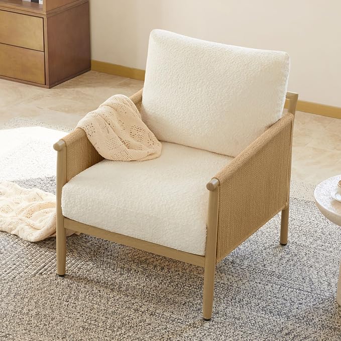 CHITA Accent Chairs Set of 2, Braid Modern Armchair - Image 7