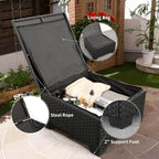3 Pieces Patio Furniture Set Outdoor Sectional Wicker Patio Furniture Patio - Image 5