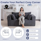 MAXYOYO Modular Sectional Sofa Couch, Loveseat Boneless Cloud Couch - Image 5