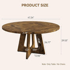 GAOMON 47 Inch Round Dining Table - Image 7