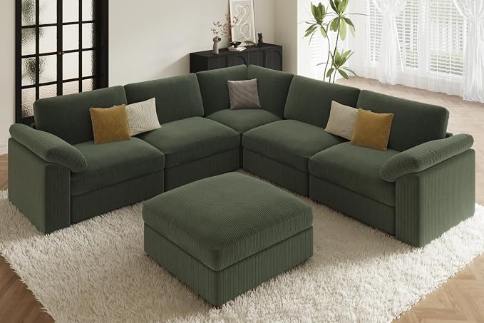 EASE MOOSE Oversized Sectional Modular Sofa, Large L Shape Sectional Couch Wide - Image 3