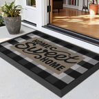 LUMI Outside Welcome Door Mat 17x30, Non-Slip Durable Rubber Easy Clean | Sweet by LUMI