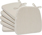 AAAAAcessories D-Shaped Chair Cushions, Machine-Washable Cover, Natural Sand by AAAAAcessories