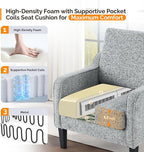 VINGLI Accent Chair for Living Room Chairs Reading Chair for Bedroom Chair - Image 4