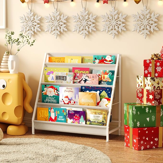 Aokitsink 4-Tier Kids Bookshelf, Book Shelf - Image 5