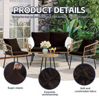 8Pcs Patio Cushion Covers, Outdoor Stretch Cushion Covers, Washable | Stretch - Image 3