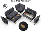 Vipbear 86" Modular Sectional Sleeper Sofa - Image 3
