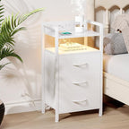 Lazzanto Night Stand Bedside Charger Bedroom - Image 2