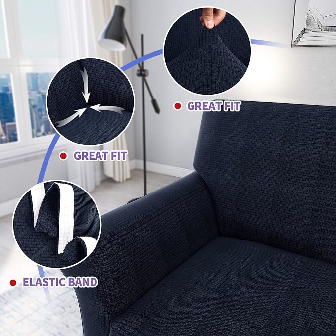 ZNSAYOTX 2 Piece Chair Covers for Living Room - Image 3