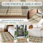Plaid Outdoor Rug - Image 5