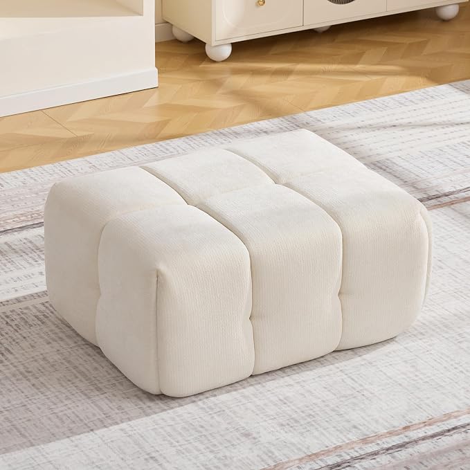 Large Boneless Ottoman, Upholstered Cloud Ottomans by CACFTII