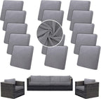 Outdoor Cushion Covers Set, Replacement by SUKAIKEQA