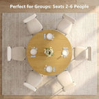 Einhomn 47.2-inch Round Dining Table, Kitchen Table - Image 5