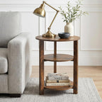 Farmhouse 3-Tier Round Side Table, 17.7*21.7inch End Table - Image 8