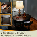 LEEMTORIG Oval Round End Table - Image 5