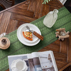 Macrame Table Runner Green Boho Table Runners - Image 2