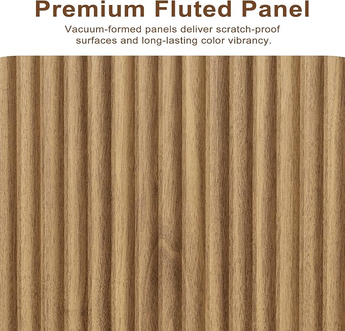 2-Piece Fluted Living Room Set Includes 31.5" Fluted Lift Top Coffee Table - Image 9