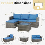 JAMFLY 3-Piece Outdoor Sectional Sofa Set - Image 2