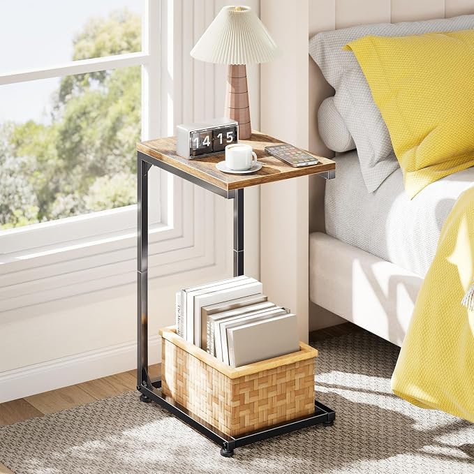 Simple Trending C Shaped End Table, TV Tray - Image 2