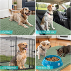 OLANLY Dog Door Mat for Muddy Paws 59x35, Super Absorbent Chenille Mud Mat | - Image 7