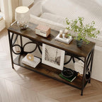 GiftGo Narrow Sofa Table 47.2 Inch, Industrial Sofa Table Behind Couch - Image 3