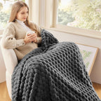NEWCOSPLAY Fleece Clouds Cozy Twin Blanket - Image 2