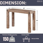 Alaterre Furniture Woodstock 40-Inch Console Table – Modern Farmhouse Entryway - Image 3