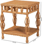 Bali & pari Dolby Natural Rattan End Table - Image 3