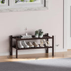 ROMGUAR CRAFT 2 Tier Bamboo Shoe Rack - Image 3