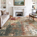 RELEANY Washable 7'x9' Abstract Area Rug by RELEANY