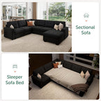 HONBAY Sectional Sleeper Sofa - Image 5