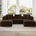 Novilla 106" Modular Sectional Sofa, Modern Cloud Sectional Couch by Novilla