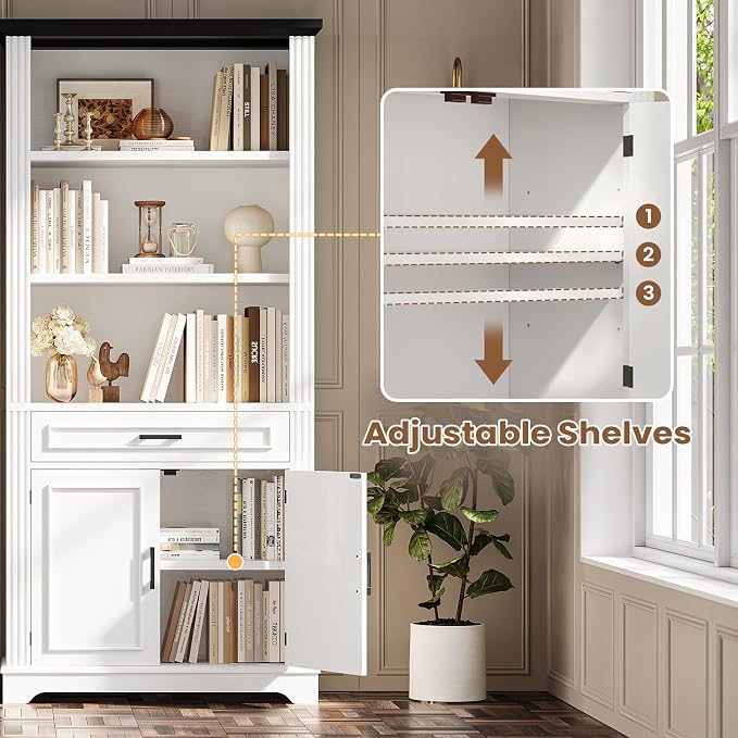 SEDETA Farmhouse Bookshelves and Bookcases - Image 5