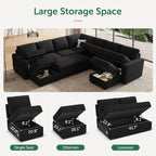 HONBAY Modular Sectional Sleeper Sofa - Image 5