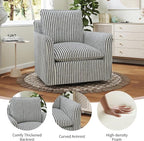 INZOY Swivel Accent Square Chair - Image 3