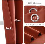 MIULEE Fall Blackout Curtains for Bedroom 2 Panel 40"x84" Long Burnt Orange | - Image 4