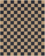 Lahome Checkered Easy Jute Living Room Rug, 8x10 Outdoor Rugs Washable | - Image 8