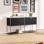 Modern Storage Cabinet Sideboard Versatile Free-Standing Organizer Cabinets - Image 2
