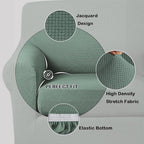Turquoize Stretch Sofa Slipcover 2 Pieces Sofa Cover Couch Cover - Image 3