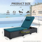 WAROOM Outdoor Chaise Lounge Chairs - Image 2