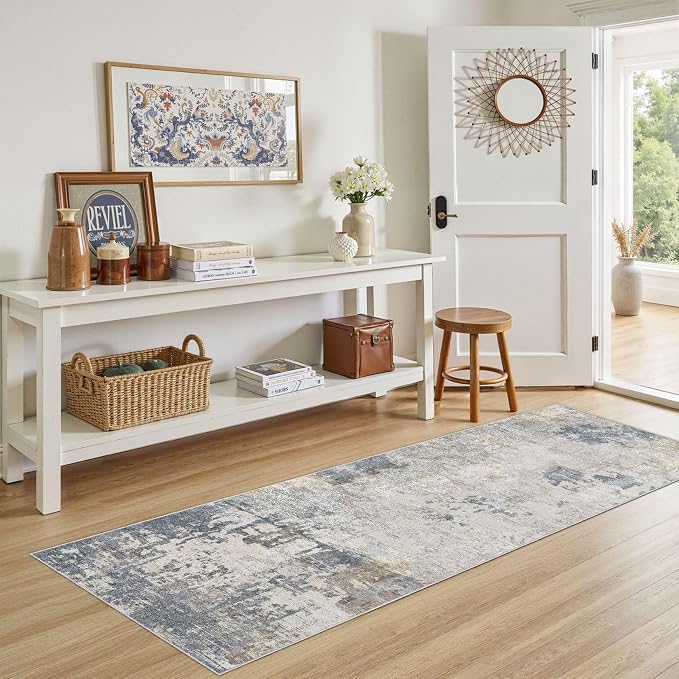 UERMEI 2x6 Washable Runner Rug for Hallway, Non Slip Low Pile Kitchen Carpet - Image 9