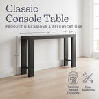 Alaterre Furniture Classic Solid Wood Console Table - Image 2