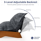 MAXYOYO Adjustable Living Room Chair, Convertible Bean Bag Chair & Recliner - Image 3