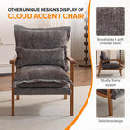VINGLI Mid-Century Modern Cloud Accent Armchair - Image 5