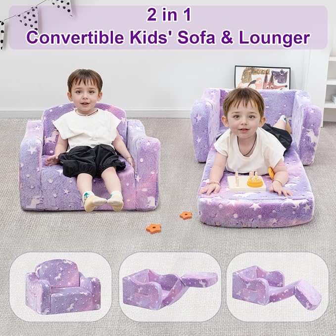 Airpanda Comfy Toddler Couch and Chair - Image 4